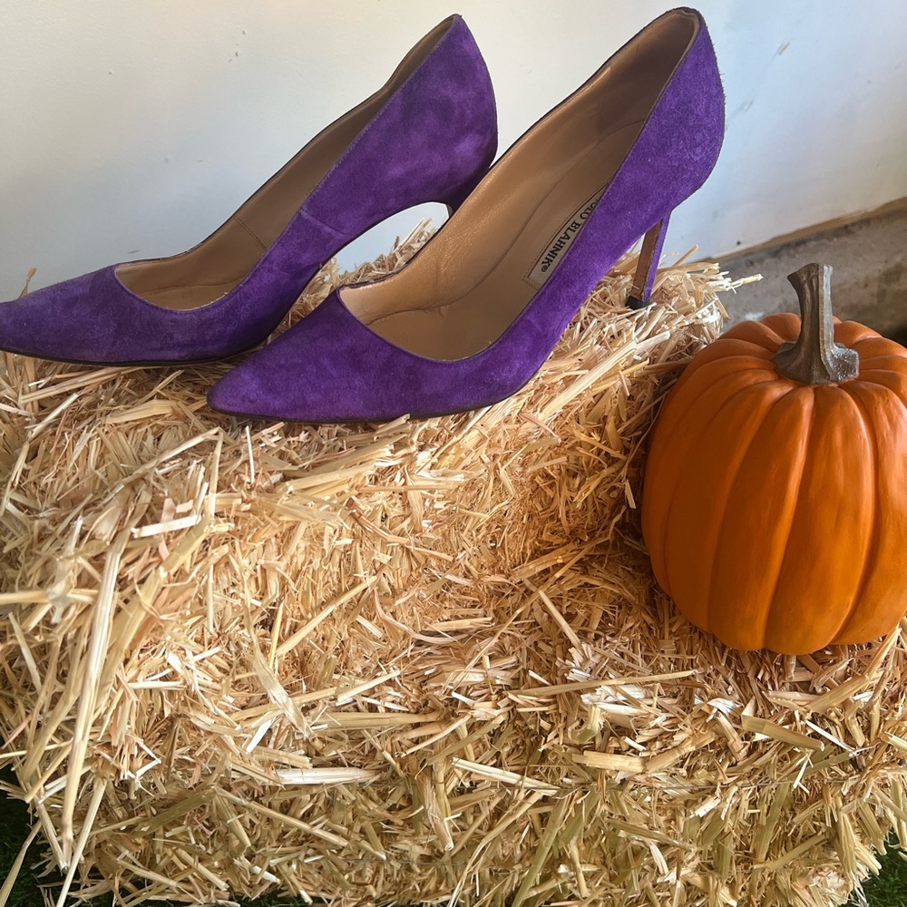 Manolo Blahnik Vibrant Purple Heels